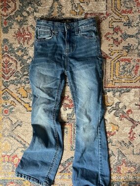 Kids Light Wash Blue bootcut jeans size 7